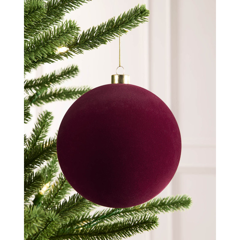17.5cm Polystyrene Bauble, 22.6 cm H x 20 cm W x 20 cm D, Purple