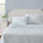 Martha Stewart Floral Cotton Percale Blue Sheet Set-116668768-115629657