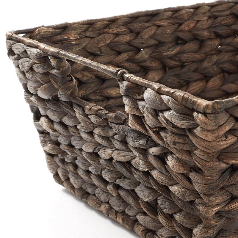 Casafield Seagrass Decorative Basket, Dark Brown