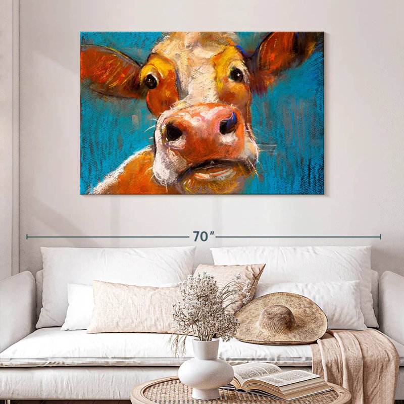 Brampt Yellow Cow, 32" H x 48" W
