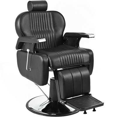 Heavy Duty Reclining Barber Chair,All Purpose Hydraulic Recline Barber Chair Salon Beauty Styling Chair360° Swivel&Height Adjustable,for Barber Shop & by Inbox Zero
