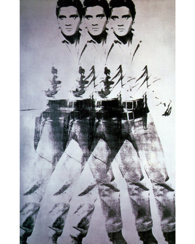 Elvis ,63 (triple Elvis), H 18 po x l 12 po