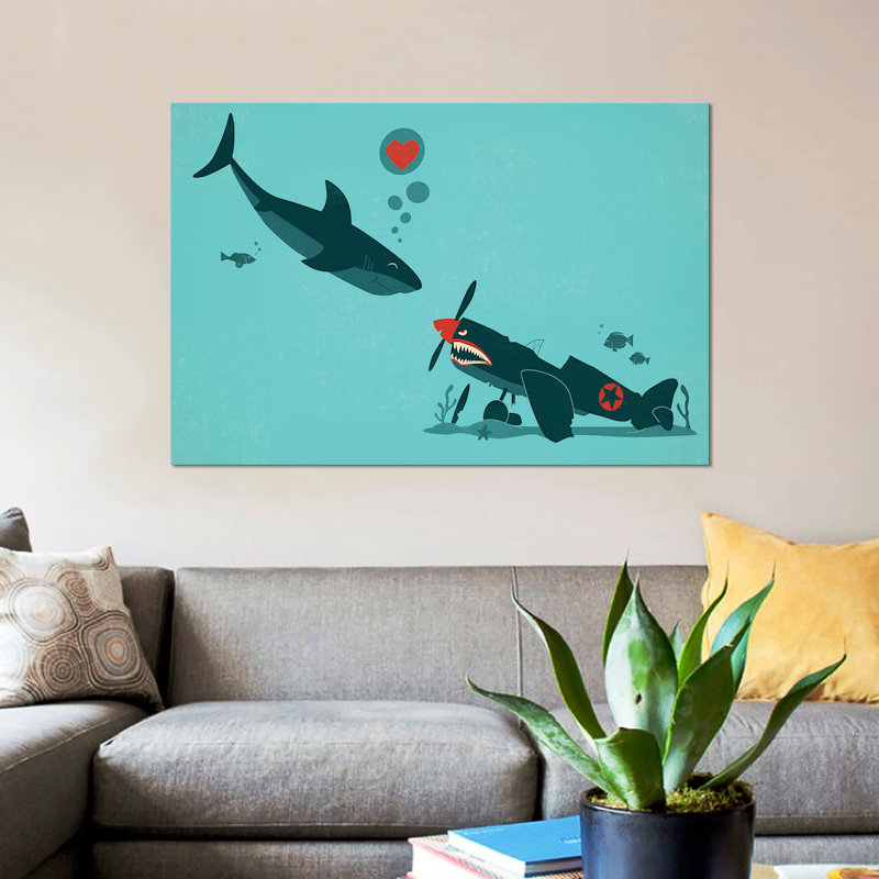 «Sea Of Love», impression sur toile, H 18 po x l 26 po x P 1,5 po, Pas de tapis, Toile tendue