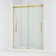 Levity Plus Less Sliding Shower Door, 81-5/8" H x 56-5/8 - 59-5/8" W, With 3/8" Thick Crystal Clear Glass-1606136320