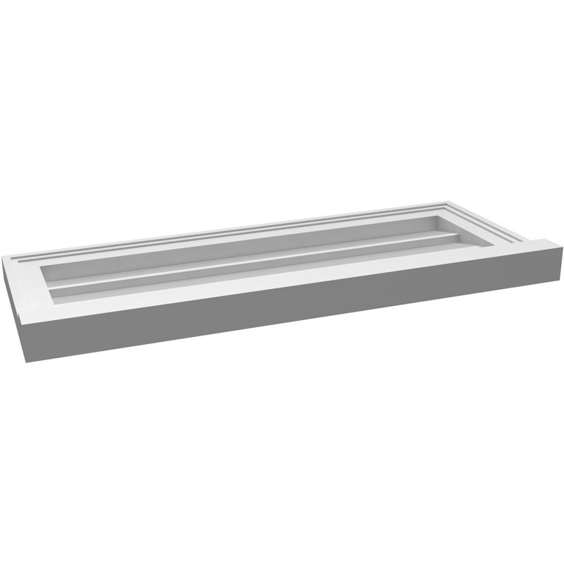 Cadre de seuil Brickmould, brun clair apprêté, H 12 po x l 30 po x P 2 po