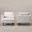 Ensemble de 2 fauteuils pivotants rembourrés Miller-1676801466