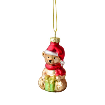 Christmas Glass Ornament Set Unique Snowman And Tree Decorations For Holidays Home Decor