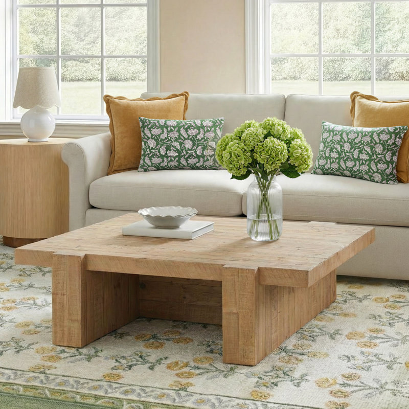 Finnian Solid Wood Top Single Coffee Table