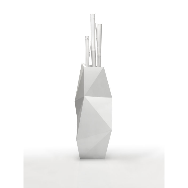 Faz Resin Pot Planter, 62.5" H x 24" W x 26.75" D, White