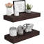 Tablettes murales flottantes de 10 pouces de profondeur, fixation murale rustique en bois de pin massif avec support invisible, rangement très large pour la décoration-2037353931