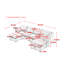 Canapé modulaire 6 pièces rembourré-346973860