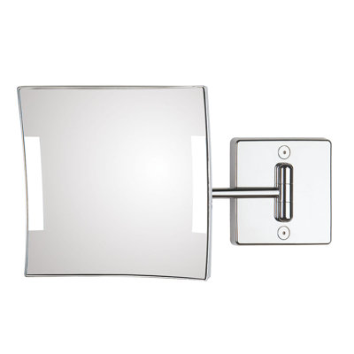 Quadrolo Flat Metal Lighted Wall Mirror