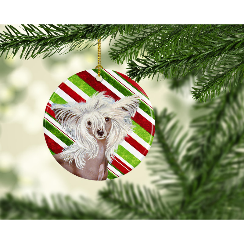 Ornement figurine suspendu en céramique pour fêtes de noël