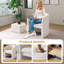 Fauteuil demi-tonneau rembourré moderne avec rangement Ottonman-2040702428