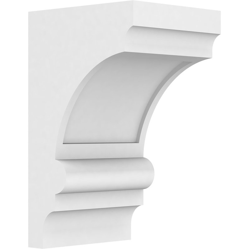5"W x 6"D x 10"H Standard Diane Architectural Grade PVC Corbel, 10"H x 5"W x 6"D