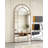 Arched Full-Length Mirror – Vintage Window-Style Floor Mirror, Metal Frame Rustic Wall Art Panel For Bedroom, Living Room, Entryway-494485479