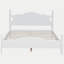 Base de lit plateforme en bois, lit plateforme de style rétro, avec support de traverse en bois-121110806
