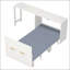 Lit simple escamotable avec rangement réglable