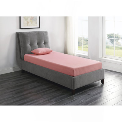 7Inch Mattress And Pillow Set Breathable Fabric Gel-Infused Memory Foam Mattress, Mattress In A Box