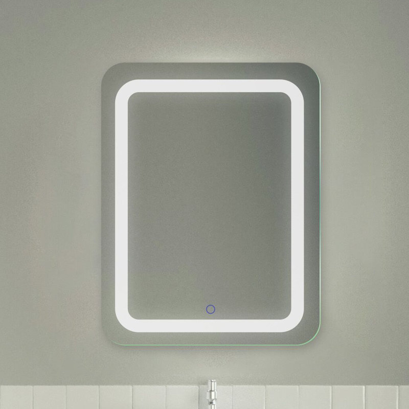 Porphyrion Metal Flat Wall Mirror, 24" W x 34" H