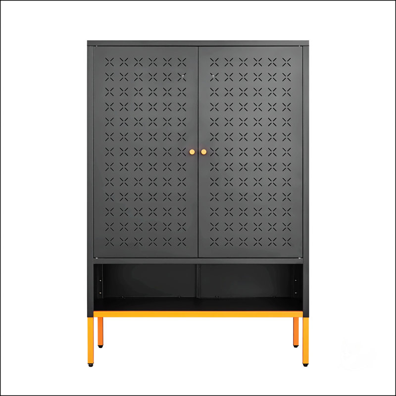 Armoire à chaussures Grid, Noir