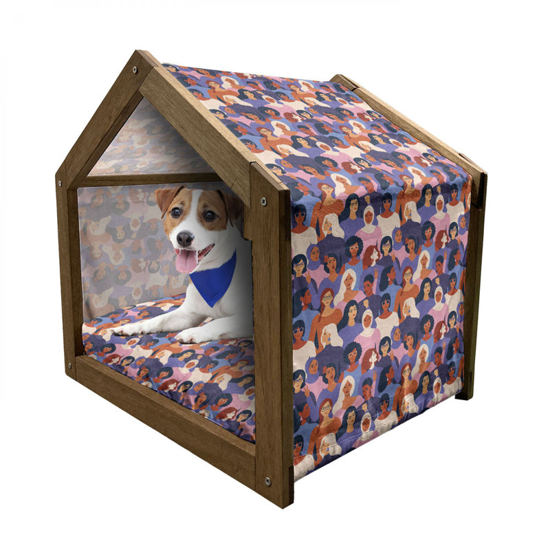 Niche pour chien en bois, H 22,44 po x l 23,62 po x P 17,72 po