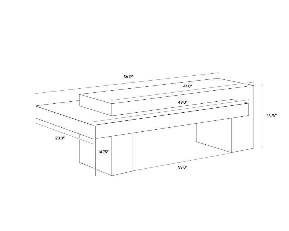 Fitzgerald 28'' Concrete Outdoor Coffee Table