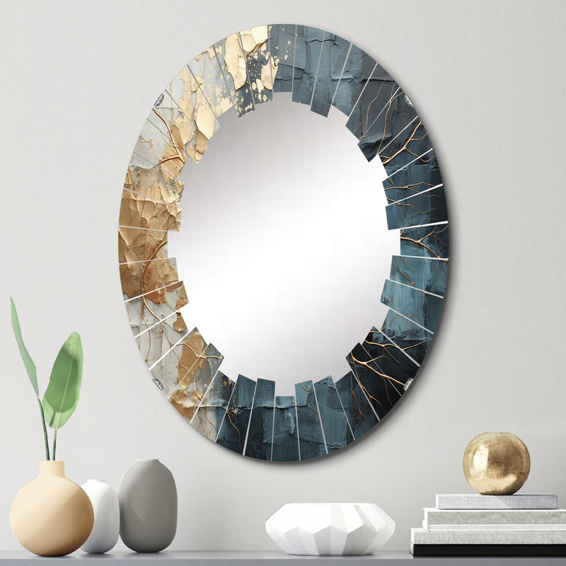 Whittmore - Miroir mural moderne ovale, 30 po x 20 po