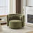 Elora Modern Swivel Accent Armchair With Lumbar Pillow And Metal Base-119691907