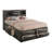 Bed w/Storage, Gray Oak-1182799506