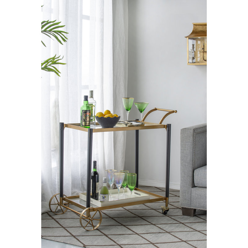 Chariot-bar de service classic chic Gaddy