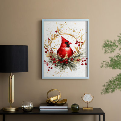 «Christmas Holiday Art», reproduction encadrée CML XXXIX - bois massif