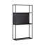 Étagère murale géométrique en métal pour utilisation comme tablettes de salle de bain au-dessus des toilettes