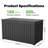 180 Gallons Water Resistant Lockable Resin Deck Box Durable Patio Storage Box-127114868