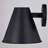 Berners 8 in. H 1-Light Textured Black Contemporary Outdoor Wall Sconce, Durable Steel Metal Cone Shade, LED Compatible, Dark Sky Compliant, Use for Exterior Porch Patio Front Door or Garage-1166326264-1197838459