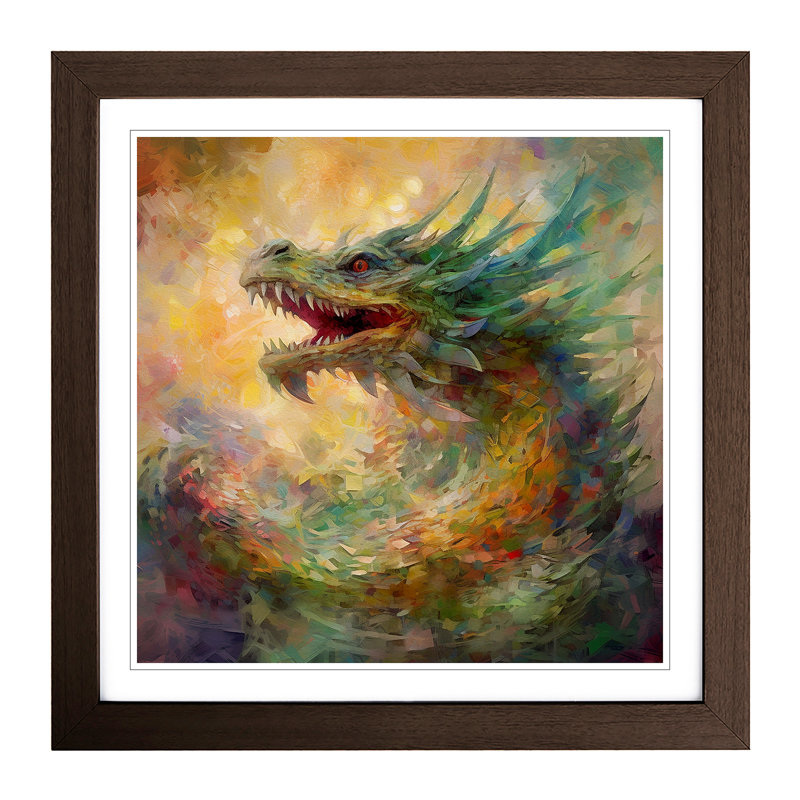 Single Picture Frame Print on Wood, Walnut