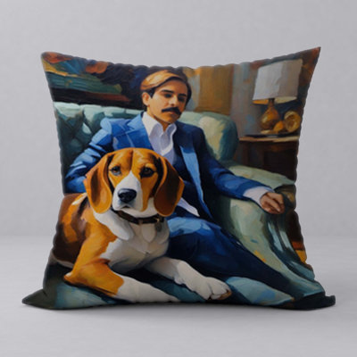 Abstract Reversible Throw Pillow