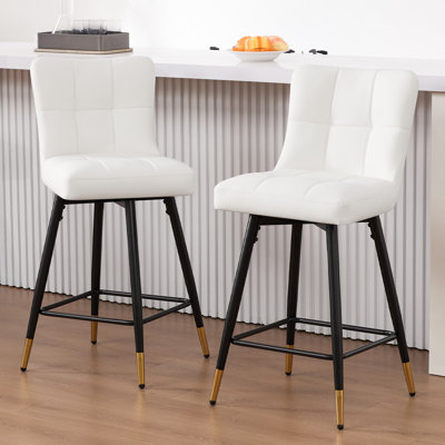 Swivel Upholstered Counter Stool
