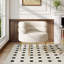 Upholstered Curved Upholstered Single Sofa Accent Chair
