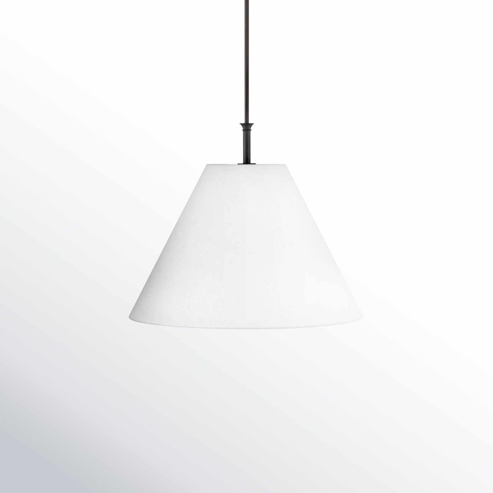 Greta Lrg Linen Pendant Light by Hinkley, Black