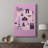 City Graphic Map  Paris -Gallery Wrapped Cavas