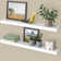 Sydney 36" W x 6" D Floating Shelves Set with Invisible Wall Mount Brackets
