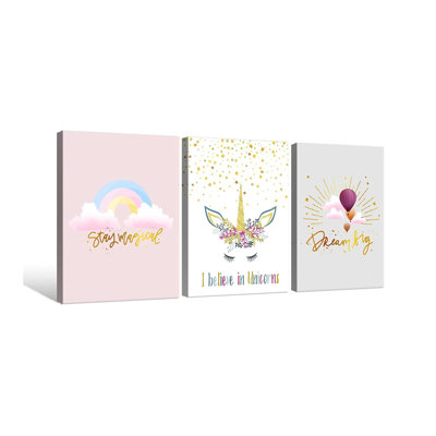 3 Piece Wrapped Canvas Wall Art