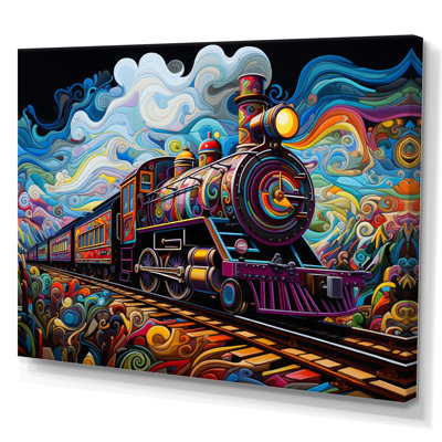 " Abstract Train Whimsical Journey II "