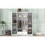 Armoire contemporaine à 4 portes avec 1 tiroir pour la décoration de chambre à coucher