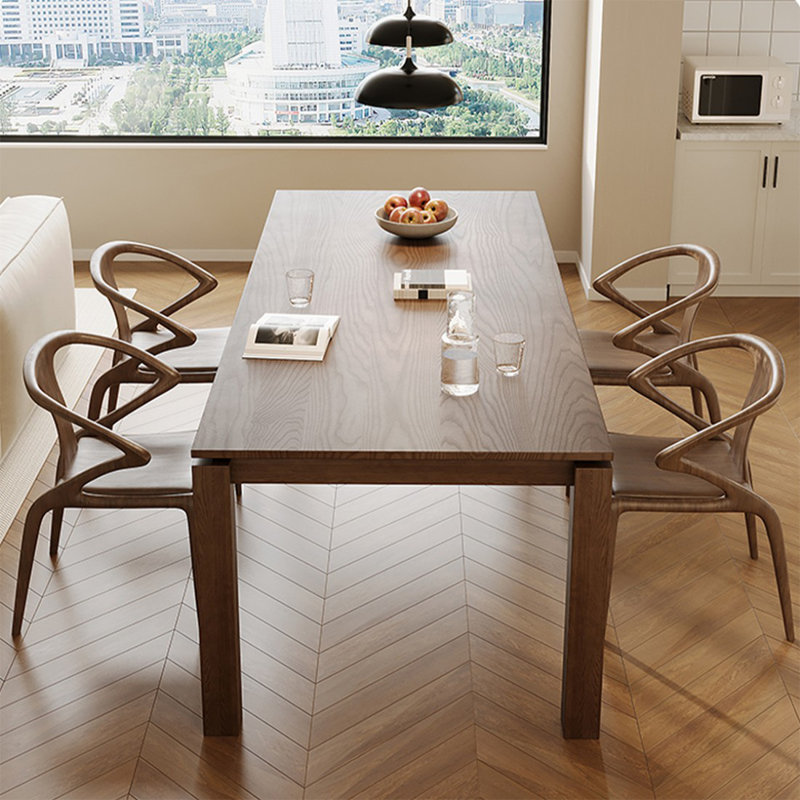 Coffee Rectangular Solid Dining Table For Dining Room/Kitchen, 29.53"H x 62.99"L x 31.5"W