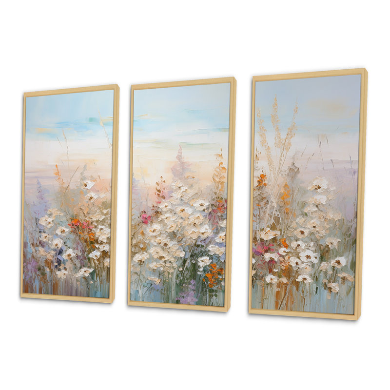 Fleurs saisonnières «Farmhouse Charm II» - ensemble de décorations murales, H 28 po x l 36 po x P 1 po