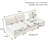 3 Seater Upholstered Sectional Sofa With Side Table-87628140