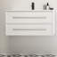 Meuble-lavabo mural simple 36 po avec plateau en marbre Milano-1570027297