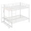 Lit superposé double en métal avec lumières DEL, tablettes de rangement en maille et crochets à vêtements, lit superposé à cadre en fer moderne-2051074274